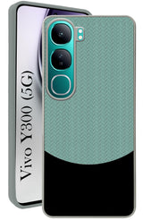 For Vivo Y300 Back Cover Case (Elegant PU Leather Finish | Premium Minimalist Professional | Camera Protection Bump)