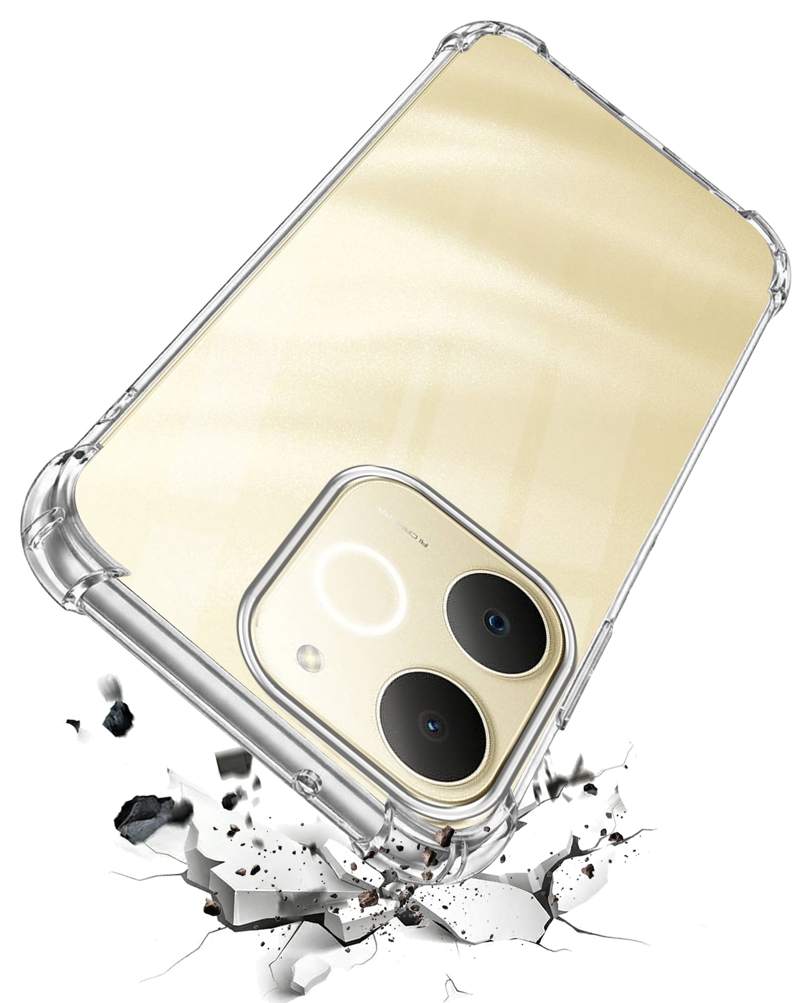 For Realme P4 Lite | Realme Narzo 80 Lite 4G Back Cover Shockproof Crystal-Clear (Drop & Camera Protection | Hard Polycarbonate)