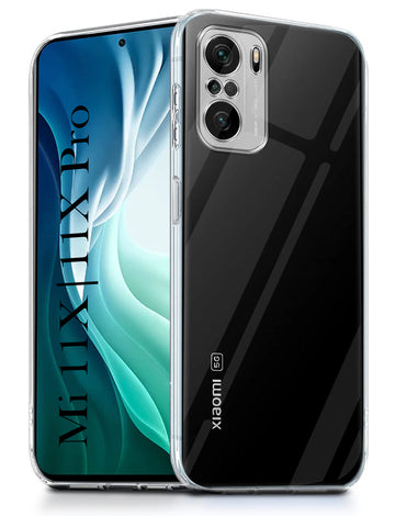 For Xiaomi Mi 11X | 11X Pro 5G Back Cover ( Silicone Clear Shockproof Case with Camera Protection | Soft and Flexible | Transparent)