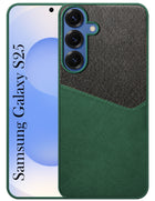 For Samsung Galaxy S25 Back Cover Case (Dual PU Leather Stitch | Professional Minimalist | Soft and Flexible)
