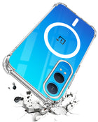 For OnePlus Nord CE 4 Lite Back Cover Shockproof Crystal-Clear (Magsafe Wireless Support | Drop & Camera Protection | Hard Polycarbonate)