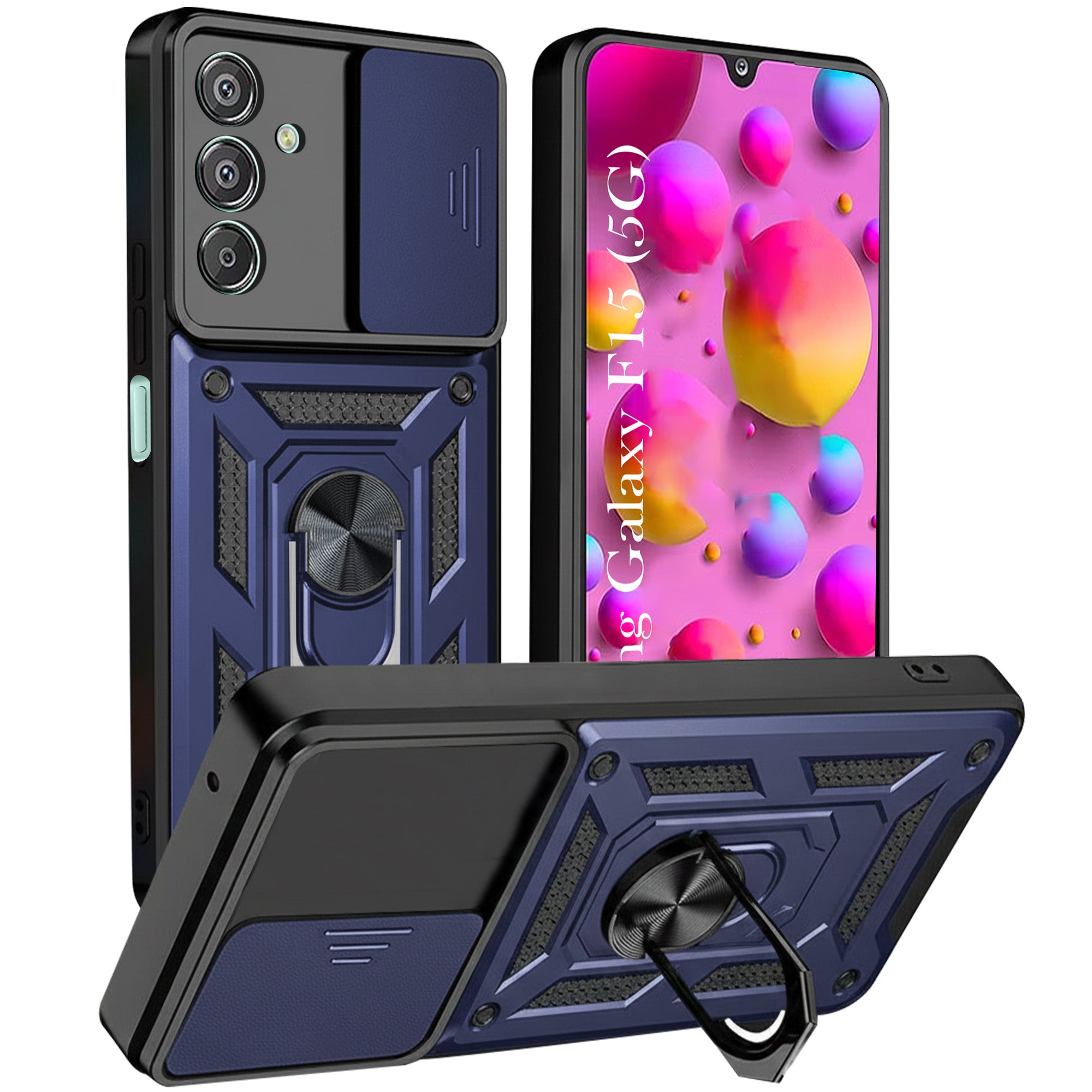 For Samsung Galaxy F15 5G Back Cover Case(Hybrid Dual Armor Polycarbonate)