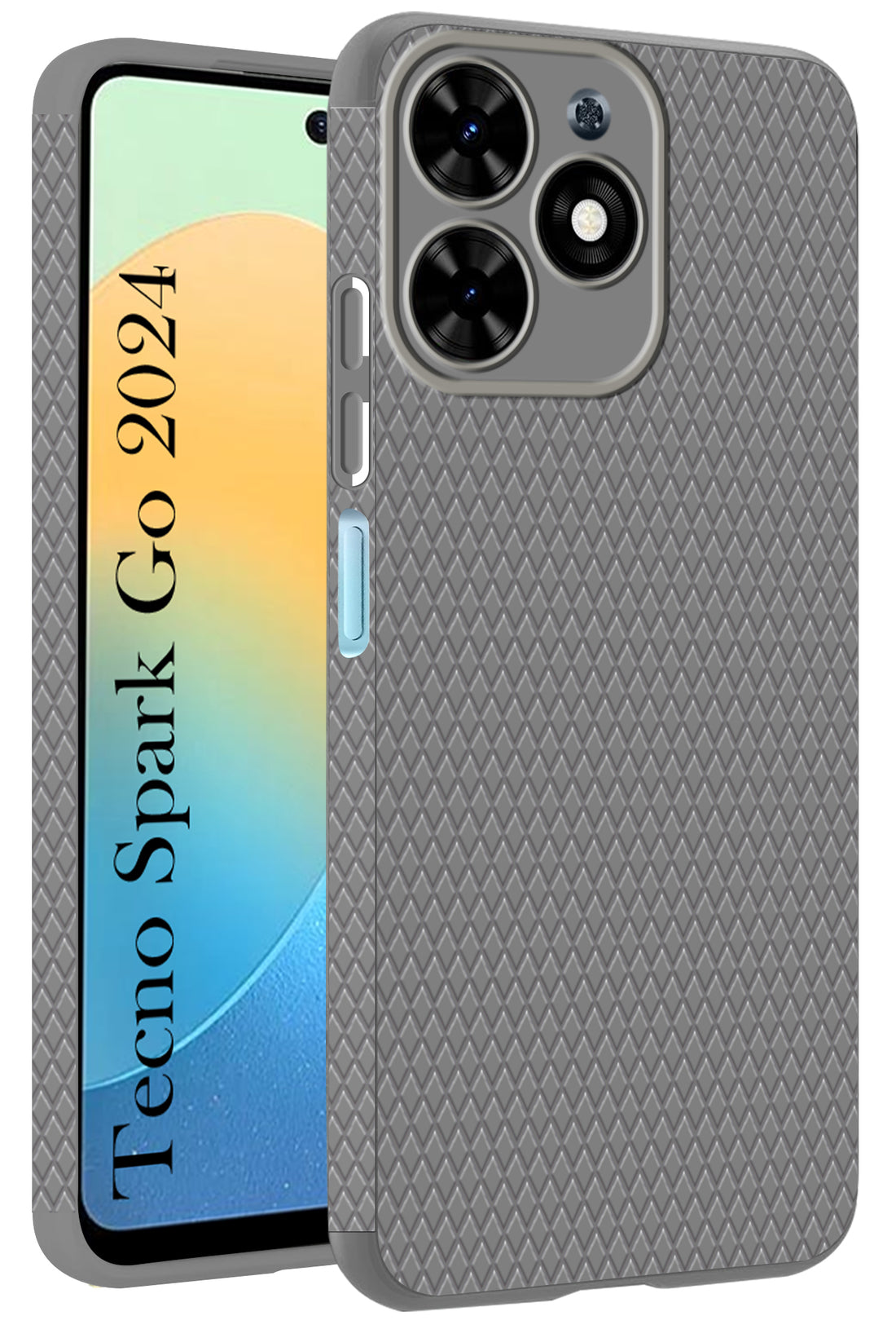 For Tecno Spark Go 2024 Back Cover Case (Liquid Silicone | Side Grip | Camera Protection)