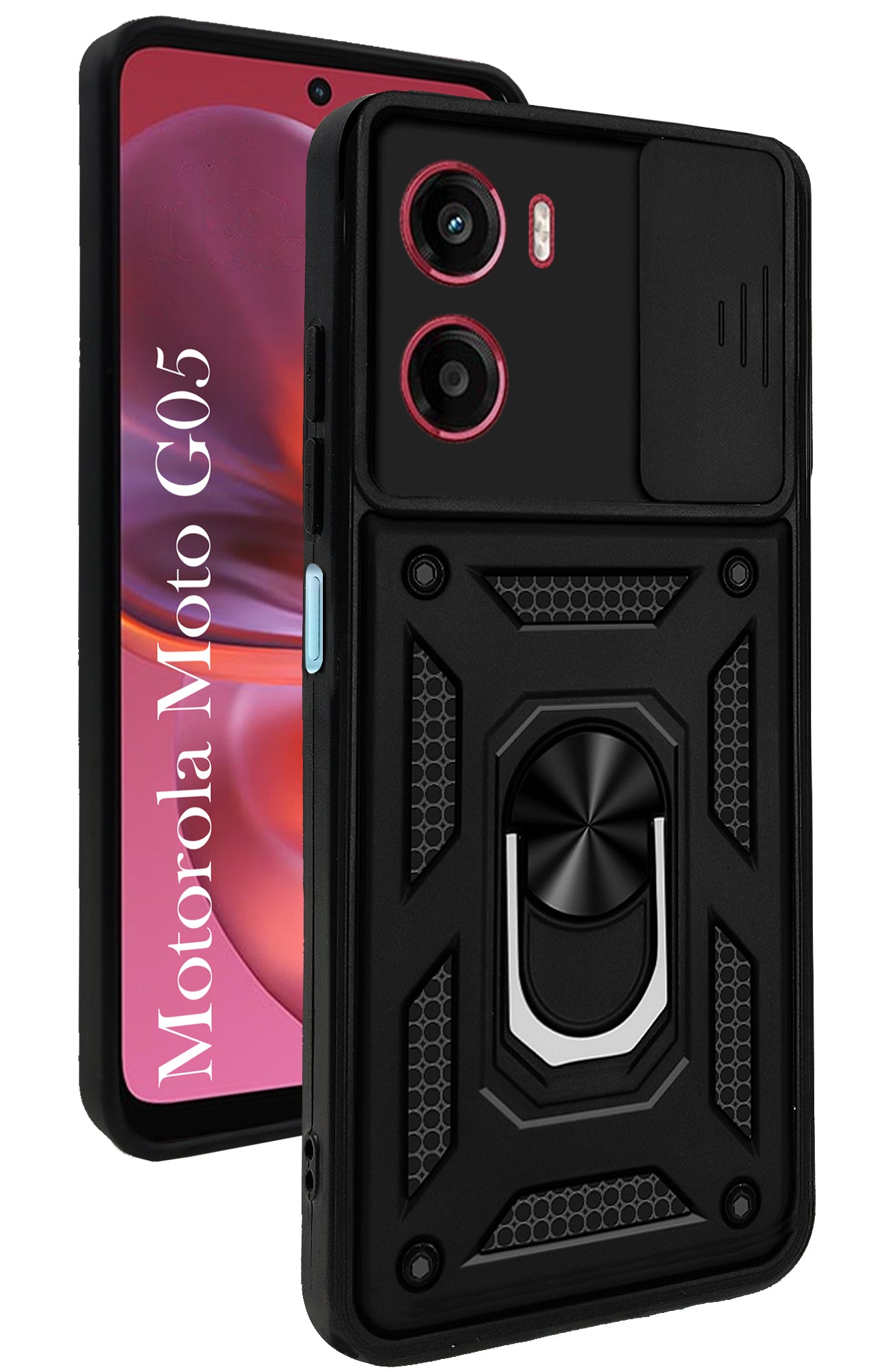 For Motorola Moto G05 Back Cover Case (Hybrid Dual Armor Polycarbonate)