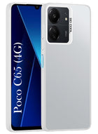 For Poco C65 Hard Back Cover Case (Velvet Touch | Professional Glossy Finish | Camera Protection Bump)