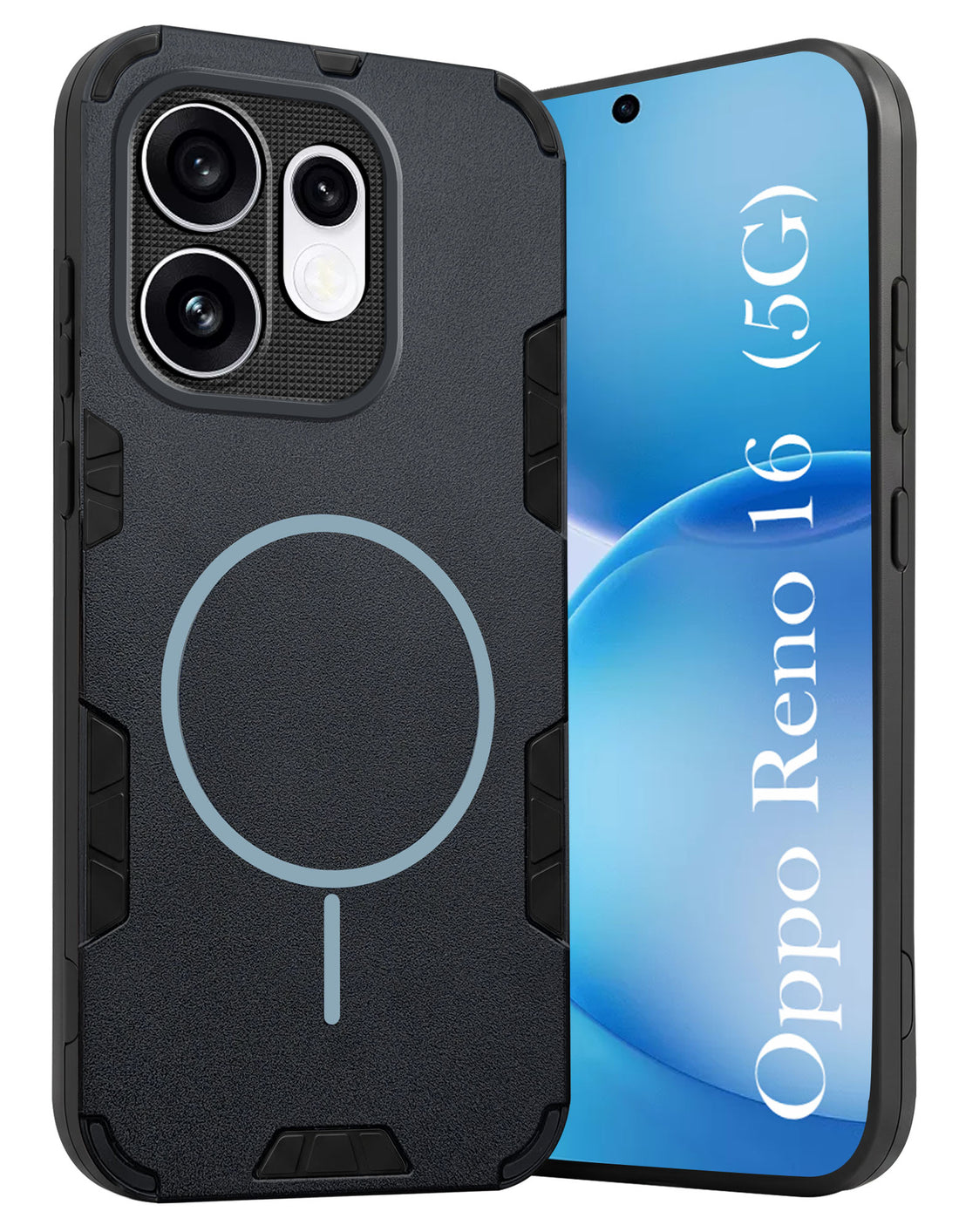 For Oppo Reno 16 Back Cover Case (Slim Hybrid Armor | Shockproof Camera Protection | Rugged Dual Layer)
