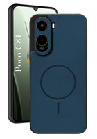For Poco C81 5G Back Cover Case PU Leather (Texture Grip Design | Professional Minimalist | Camera Protection | Soft and Flexible)