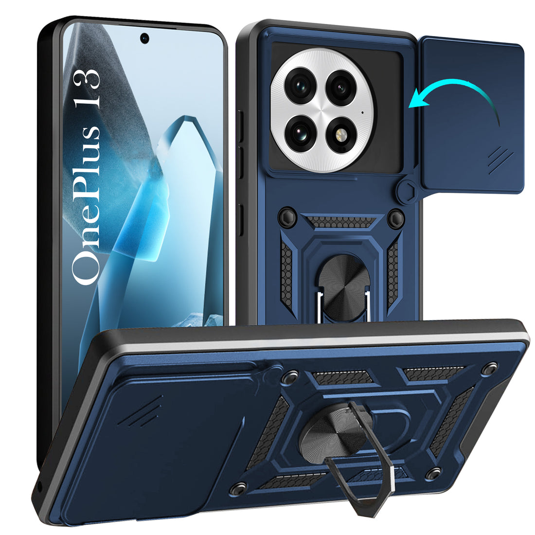 For OnePlus 13 Back Cover Case (Hybrid Dual Armor Polycarbonate)