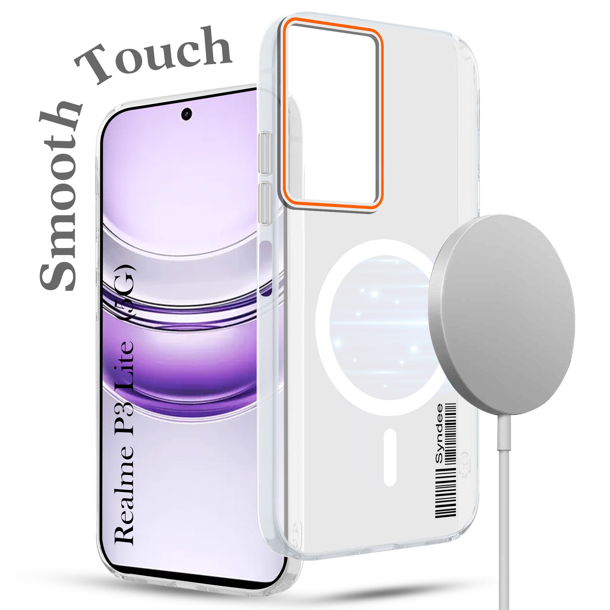 For Realme P3 lite Back Cover Case (Soft Touch | Camera Bump Protection | MagSafe Compatible | Matte Finish)