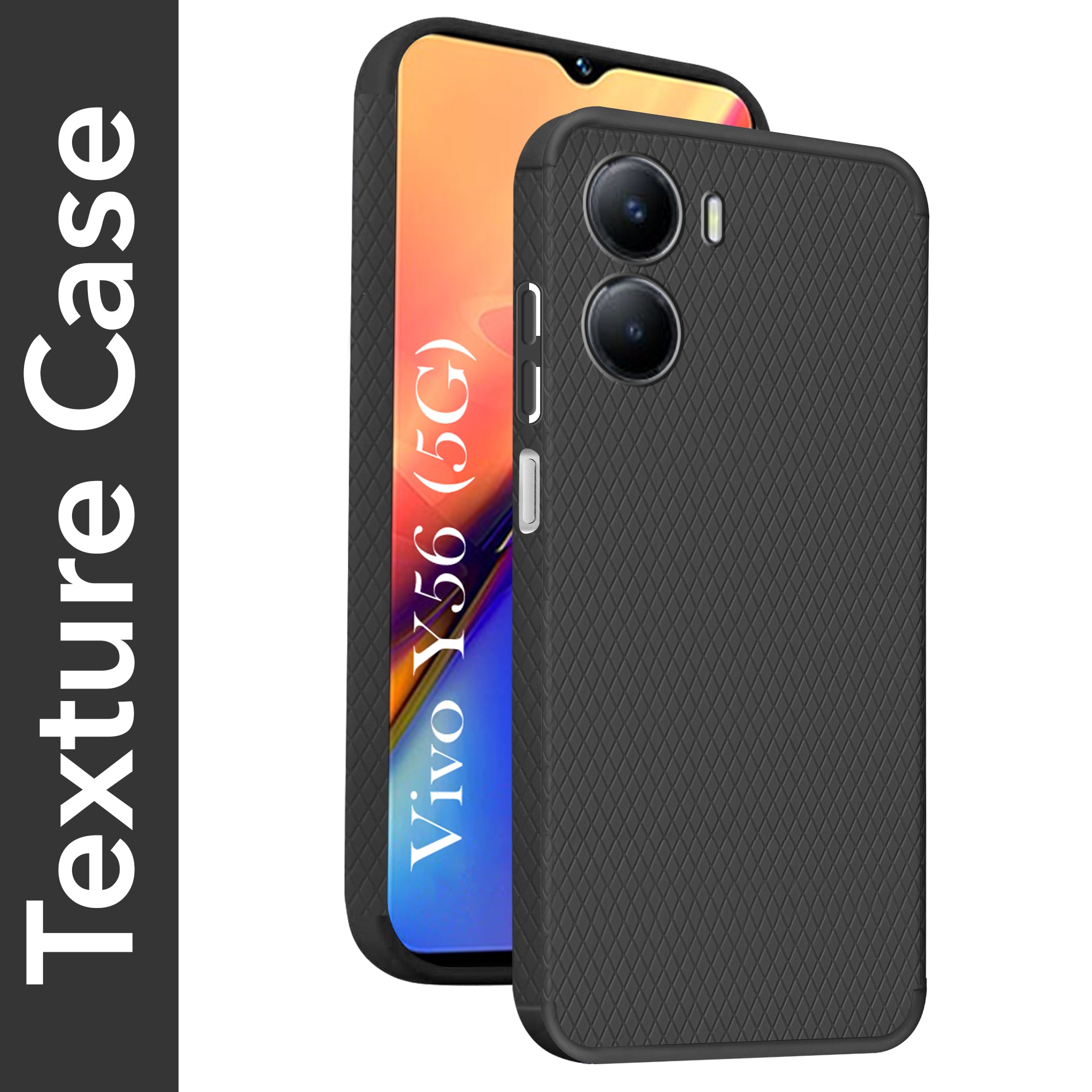 For Vivo Y56 5G Back Cover Case (Liquid Silicone | Side Grip | Camera Protection)For Vivo Y56 5G (Liquid Silicone | Side Grip | Camera Protection)