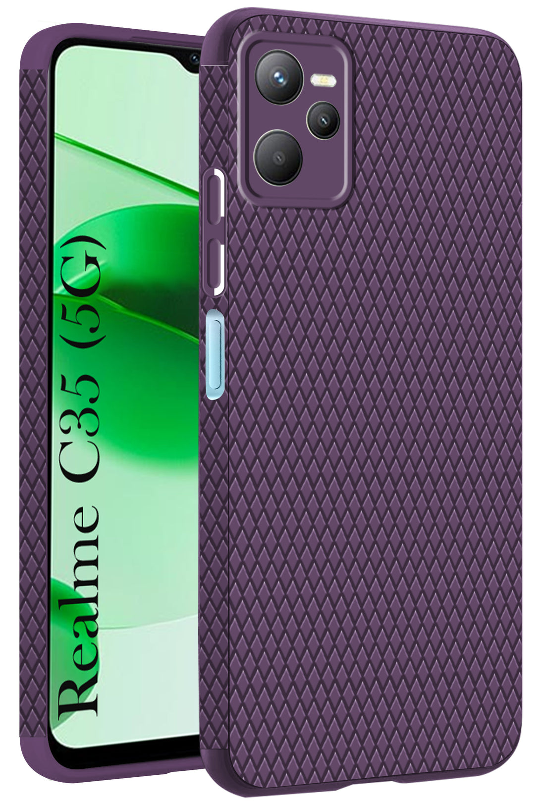 For Realme C35  Back Cover Case(Liquid Silicone | Side Grip | Camera Protection)