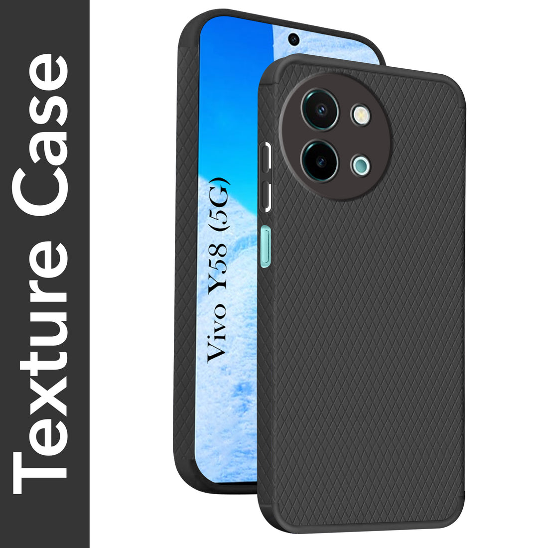 For Vivo Y58 5G Back Cover Case (Liquid Silicone | Side Grip | Camera Protection)