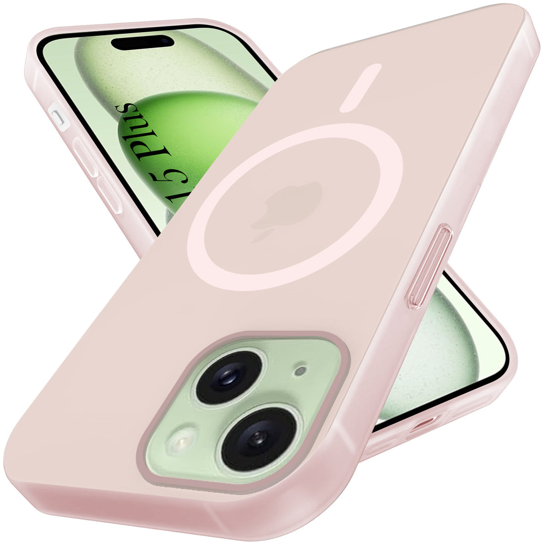 For Apple iPhone 15 Plus Back Cover Case (Frosted Matte Feel | MagSafe Compatible Wireless Charging | Polycarbonate Material)