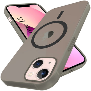 For Apple iPhone 13 Back Cover Case (Frosted Matte Feel | MagSafe Compatible Wireless Charging | Polycarbonate Material)