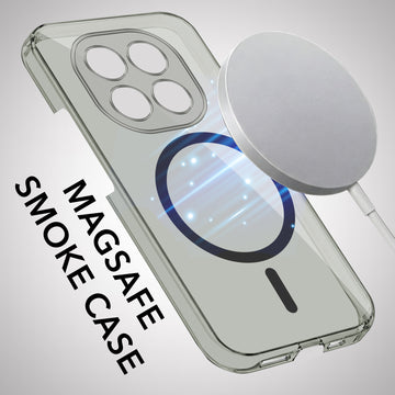 For Redmi Note 14 Pro Plus Back Cover Case Lifetime Anti-Yellow MagSafe Compatible Clear (Sleek Hard Crystal | Shockproof and Camera Protection)