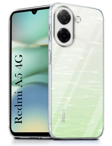 For Redmi A5 4G  Back Cover (Silicone Clear Shockproof Case with Camera Protection | Soft and Flexible | Transparent)