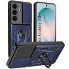 For Samsung Galaxy S26 5G Back Cover Case Hybrid Armor(Sliding Shutter Camera Protection | Polycarbonate |Ring Holder Kickstand)