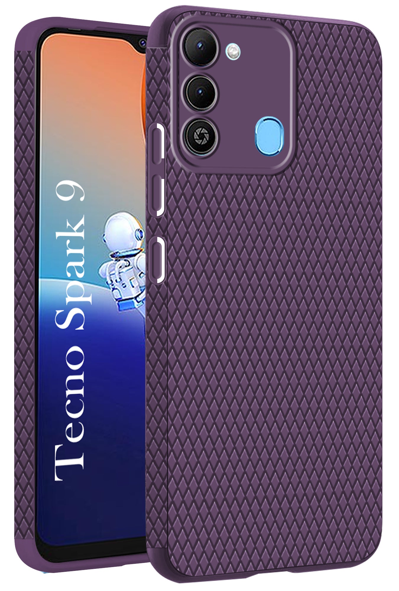 For Tecno Spark 9 Back Cover Case (Liquid Silicone | Side Grip | Camera Protection)