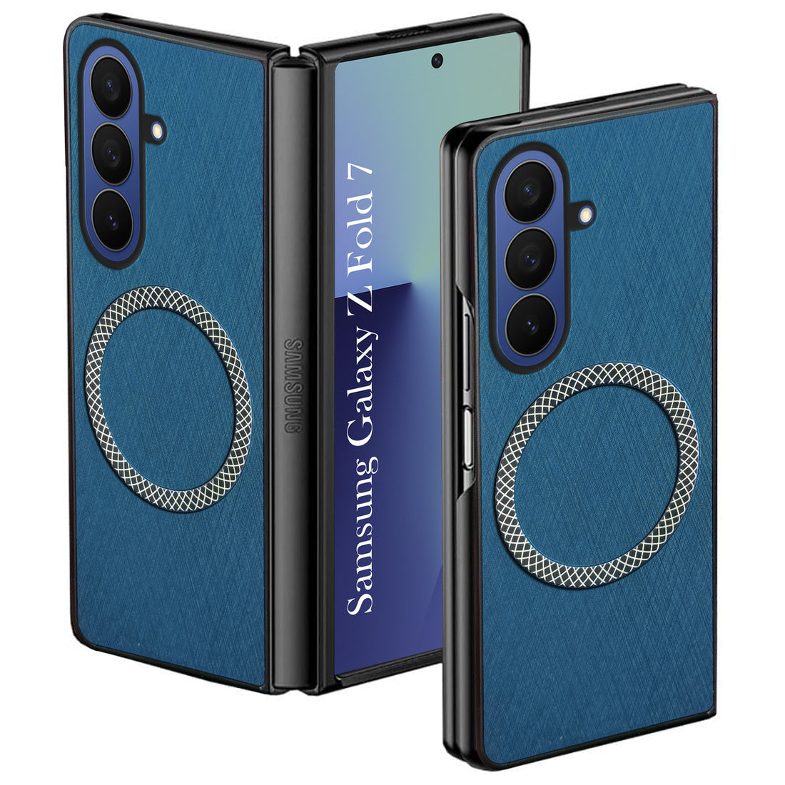 For Samsung Galaxy Z Fold 7 Back Cover Case ( Dual Color Matte Finish | Full Camera Protection | Sleek and Professional)