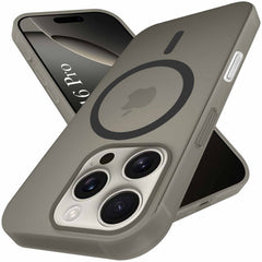 For Apple iPhone 16 Pro Back Cover Case (Frosted Matte Feel | MagSafe Compatible Wireless Charging | Polycarbonate Material)