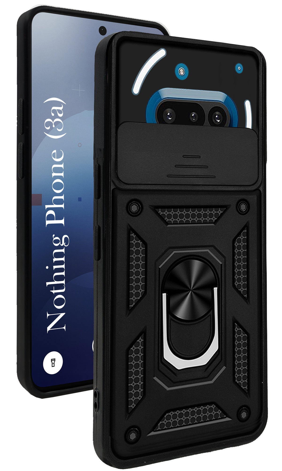 For Nothing Phone 3A 5G Back Cover Case (Hybrid Dual Armor Polycarbonate)