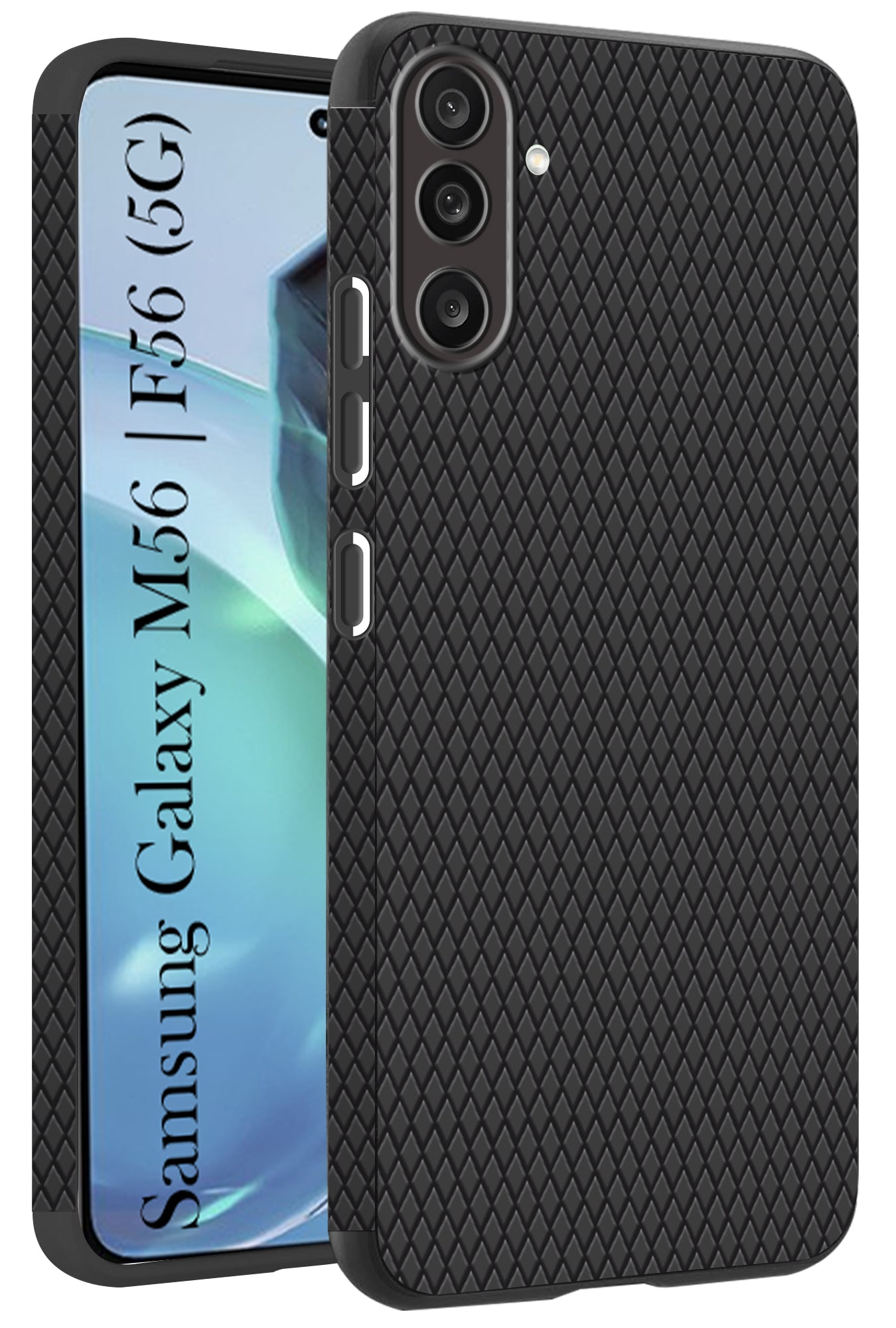 For Samsung Galaxy M56 | Samsung Galaxy F56 Back Cover Case (Liquid Silicone | Side Grip | Camera Protection)
