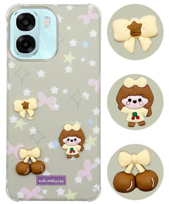 For Oppo A6X | Oppo A6S Back Cover Case (3D Cute Cartoons | Hard Back Side Soft | Matte Premium Finish | HD Printing)