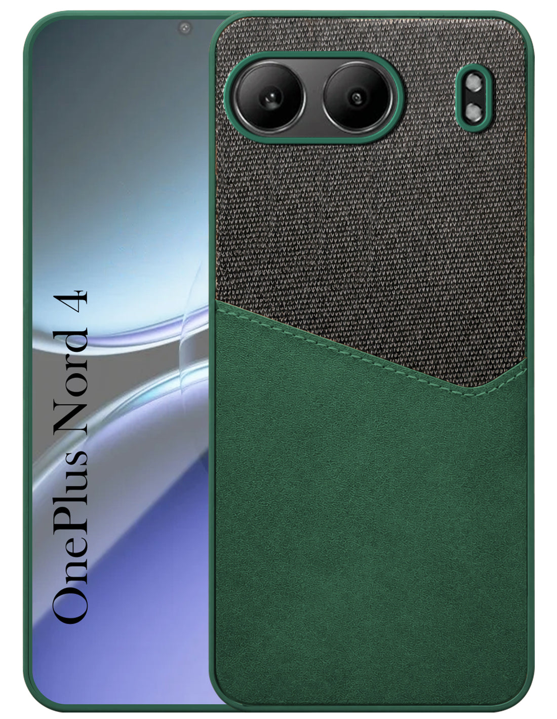 For Oneplus Nord 4 Back Cover Case (Dual PU Leather Stitch | Professional Minimalist | Soft and Flexible)