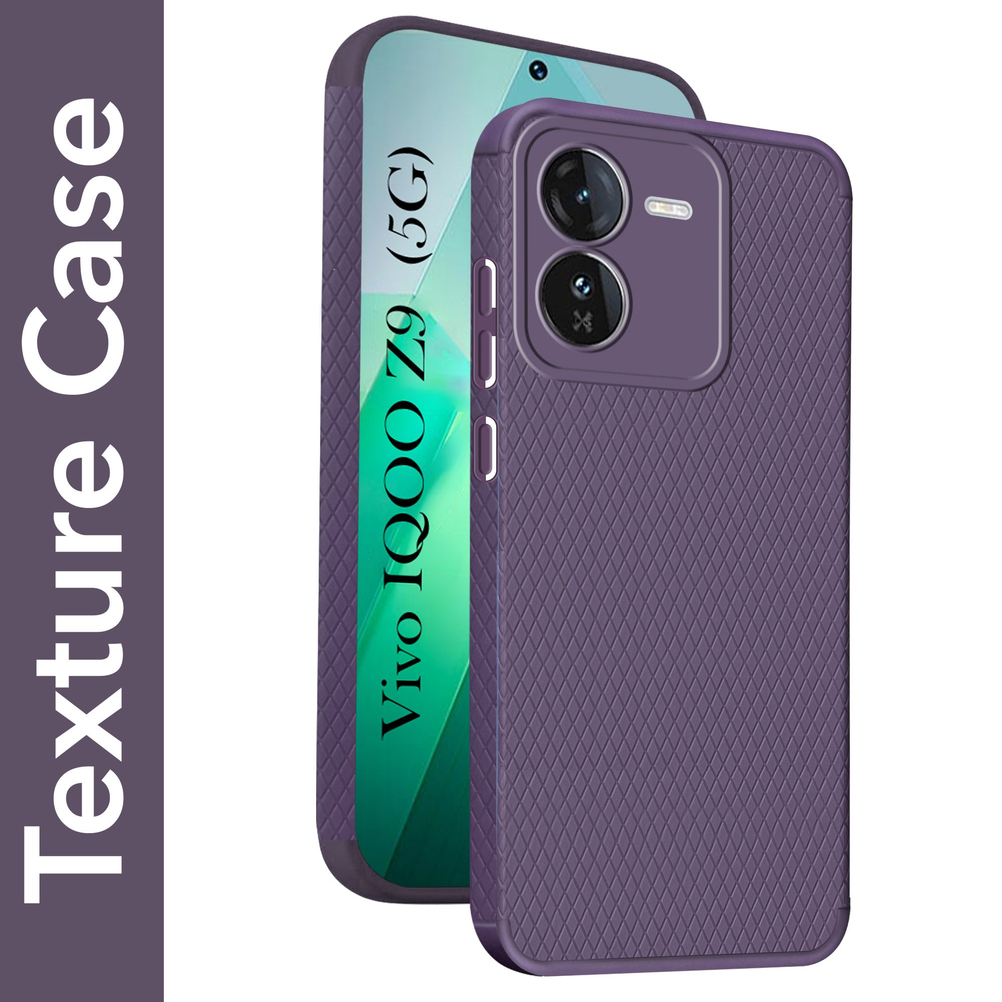 For Vivo IQOO Z9 5G Back Cover Case (Liquid Silicone | Side Grip | Camera Protection)