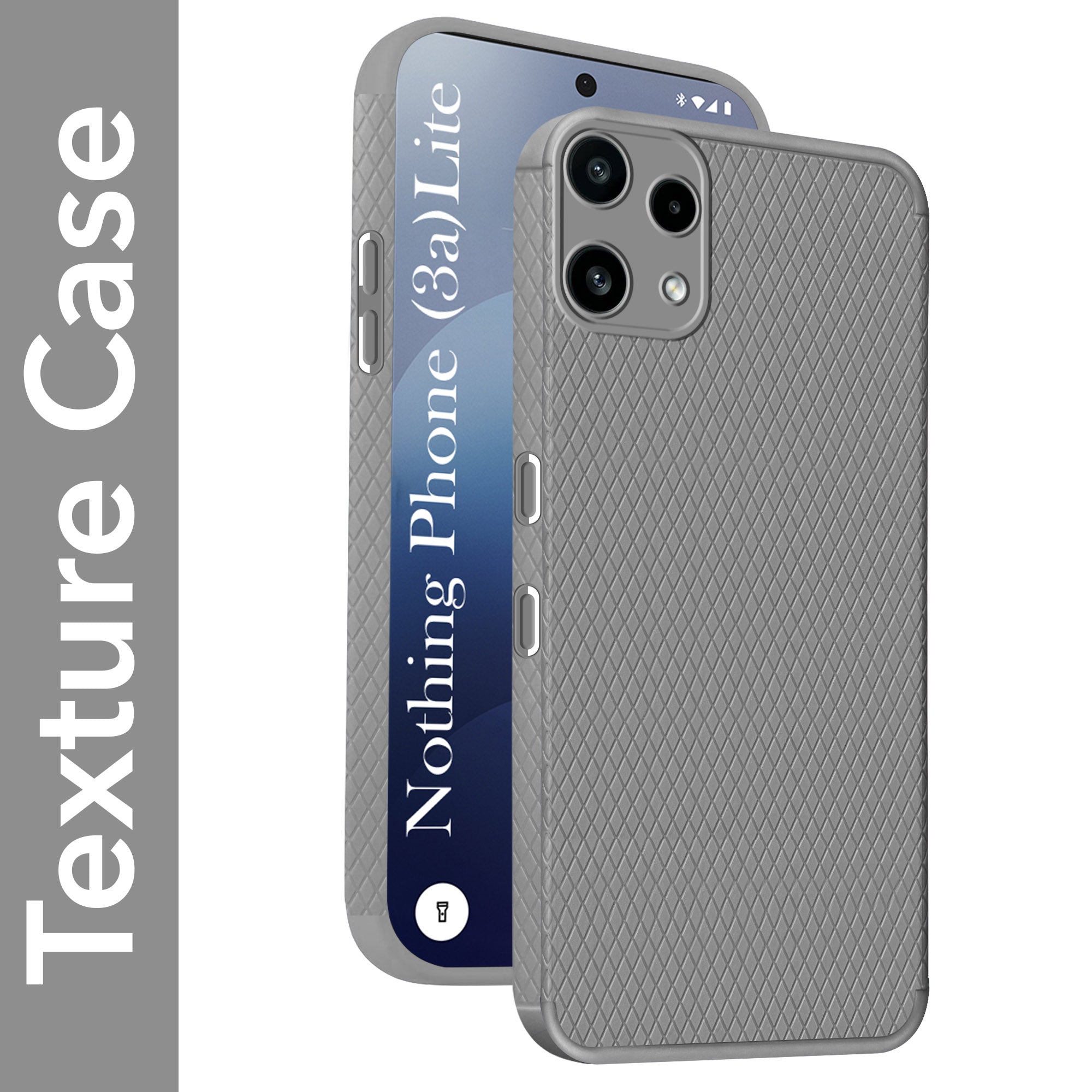 For Nothing Phone 3A Lite Back Cover Case Liquid Silicone (Camera Protection | Side Grip Texture | Soft and Flexible)