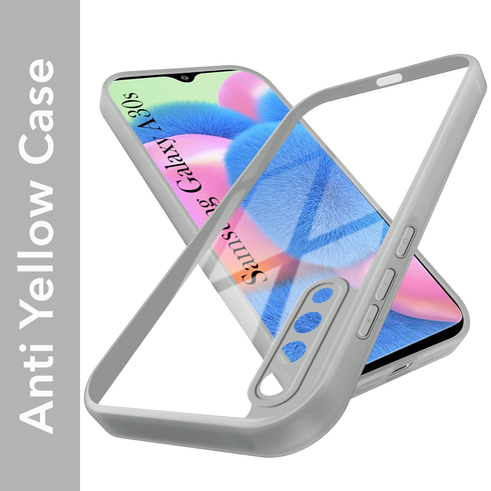For Samsung Galaxy A30s Back Cover Case Ultra-Hybrid (Lifetime Anti Yellow | Anti Scratch | Crystal Clear Shockproof)