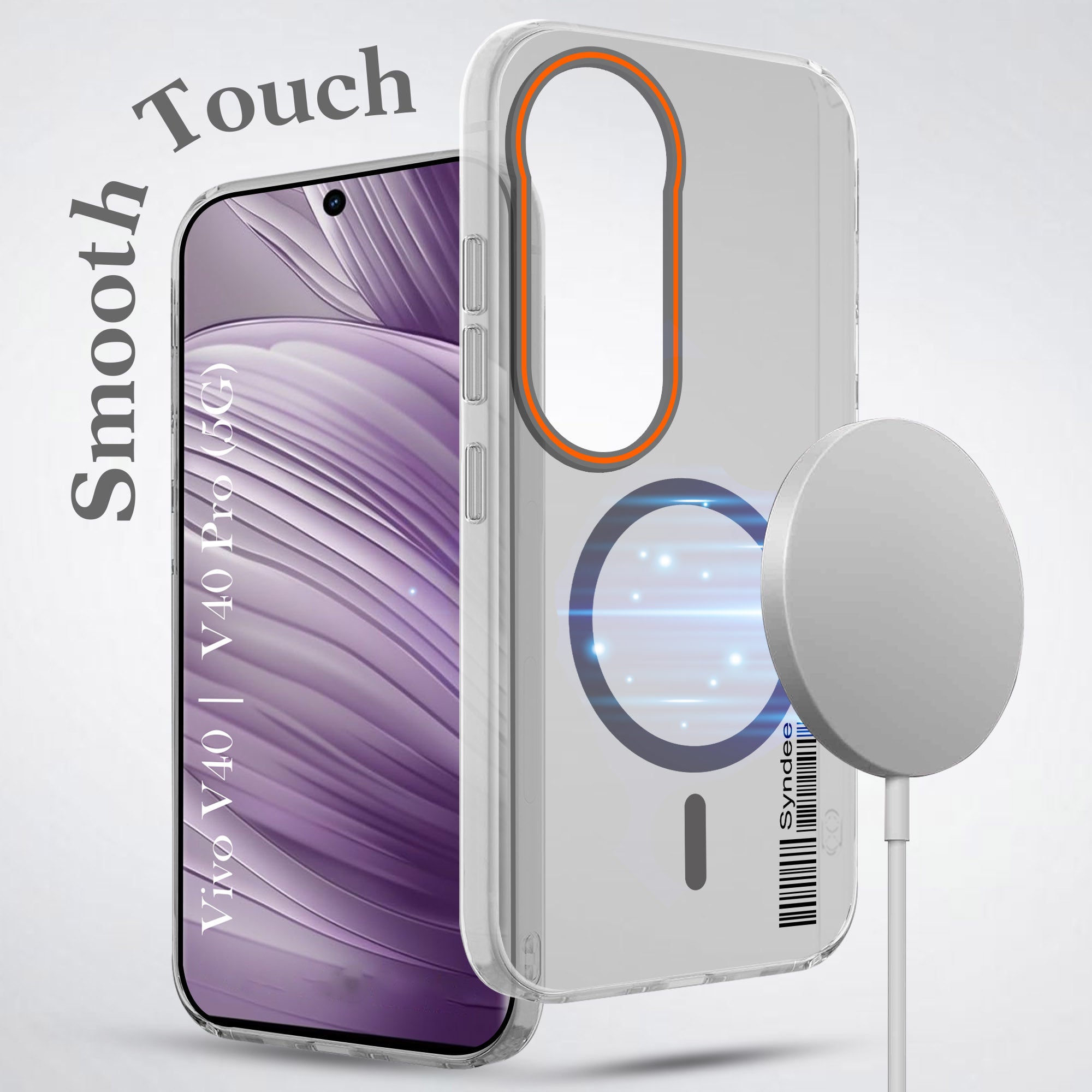 For Vivo V40 | Vivo V40 Pro 5G Back Cover Case (Soft Touch | Camera Bump Protection | MagSafe Compatible | Matte Finish)