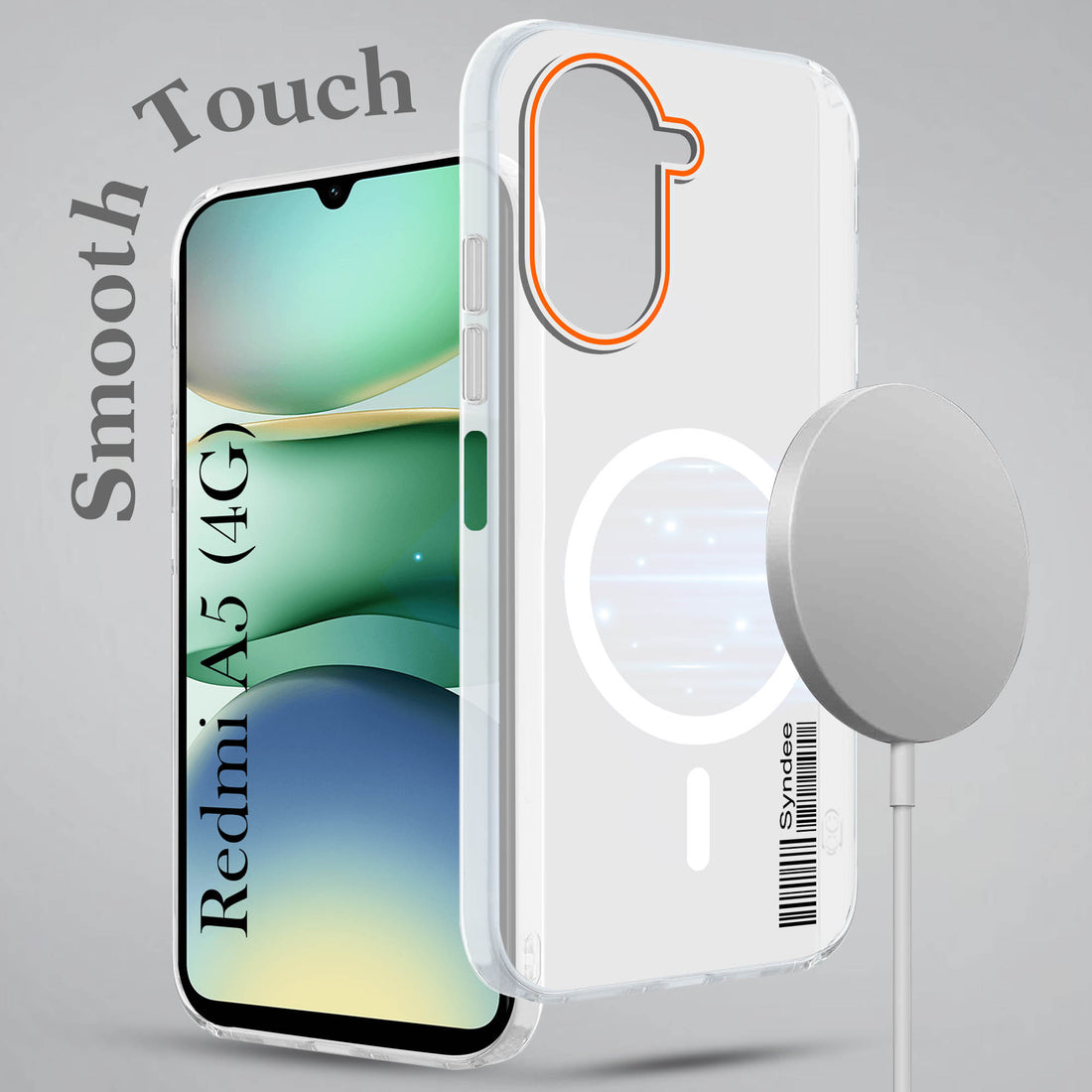 For Redmi A5 4G Back Cover Case (Soft Touch | Camera Bump Protection | MagSafe Compatible | Matte Finish)
