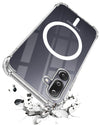 For Samsung Galaxy M36 | Samsung Galaxy F36 Back Cover Shockproof Crystal-Clear (Magsafe Wireless Support | Drop & Camera Protection | Hard Polycarbonate)