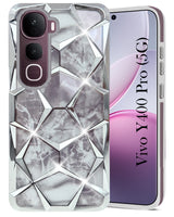 For Vivo Y400 Pro Back Cover Case (Dual Design Glitter Sparkle and Detachable Diamond Print Case | Soft and Flexible) (Dual Design Glitter Sparkle and Detachable Diamond Print Case | Soft and Flexible)