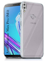 For Asus Zenfone Max Pro (M1) Back Cover ( Silicone Clear Shockproof Case with Camera Protection | Soft and Flexible | Transparent)