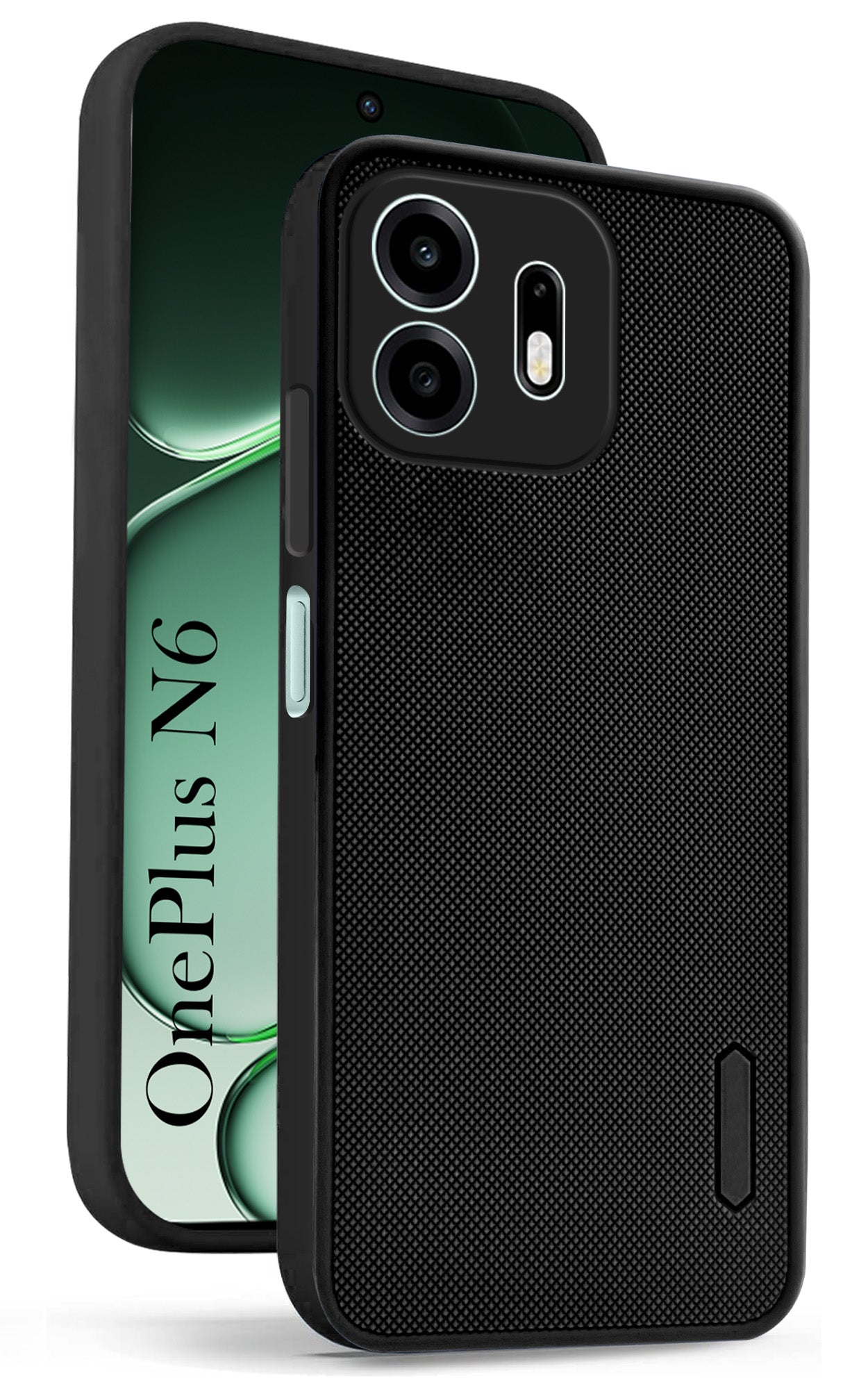 For OnePlus N6 Back Cover Case Rubberised (Textured Grip Design| Micro-Fiber Cloth Inside | Slim and Light Weight | Soft Touch and Feel)