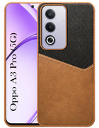 For Oppo A3 Pro 5G Back Cover Case (Dual PU Leather Stitch | Professional Minimalist | Soft and Flexible)