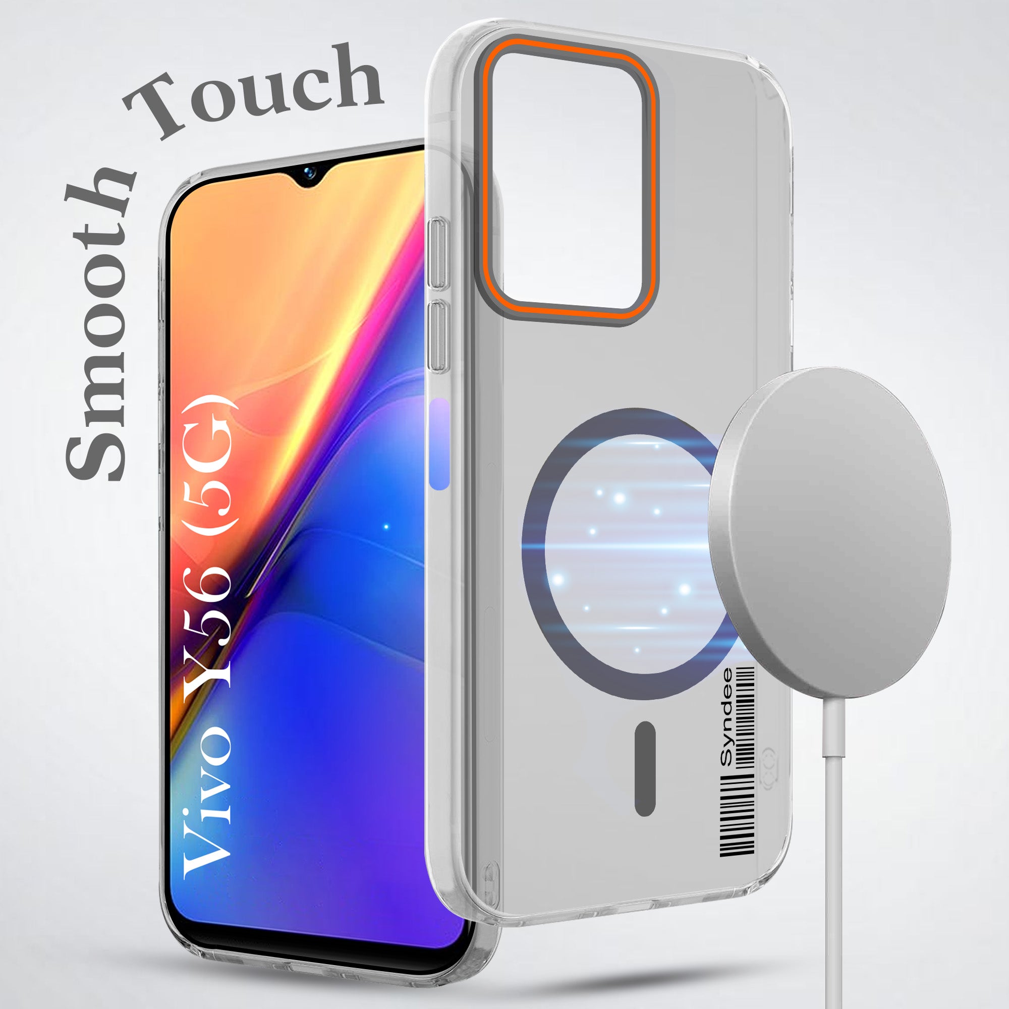For Vivo Y56 5G Back Cover Case (Soft Touch | Camera Bump Protection | MagSafe Compatible | Matte Finish)