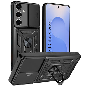 For Samsung Galaxy S25 Back Cover Case (Hybrid Dual Armor Polycarbonate)