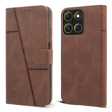 For Motorola Moto G86 Power Flip Cover Case ( Stitched Leather with Magnetic Closure)