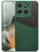 For Motorola Moto Edge 70 Back Cover Case (Dual PU Leather Stitch | Professional Minimalist | Soft and Flexible)
