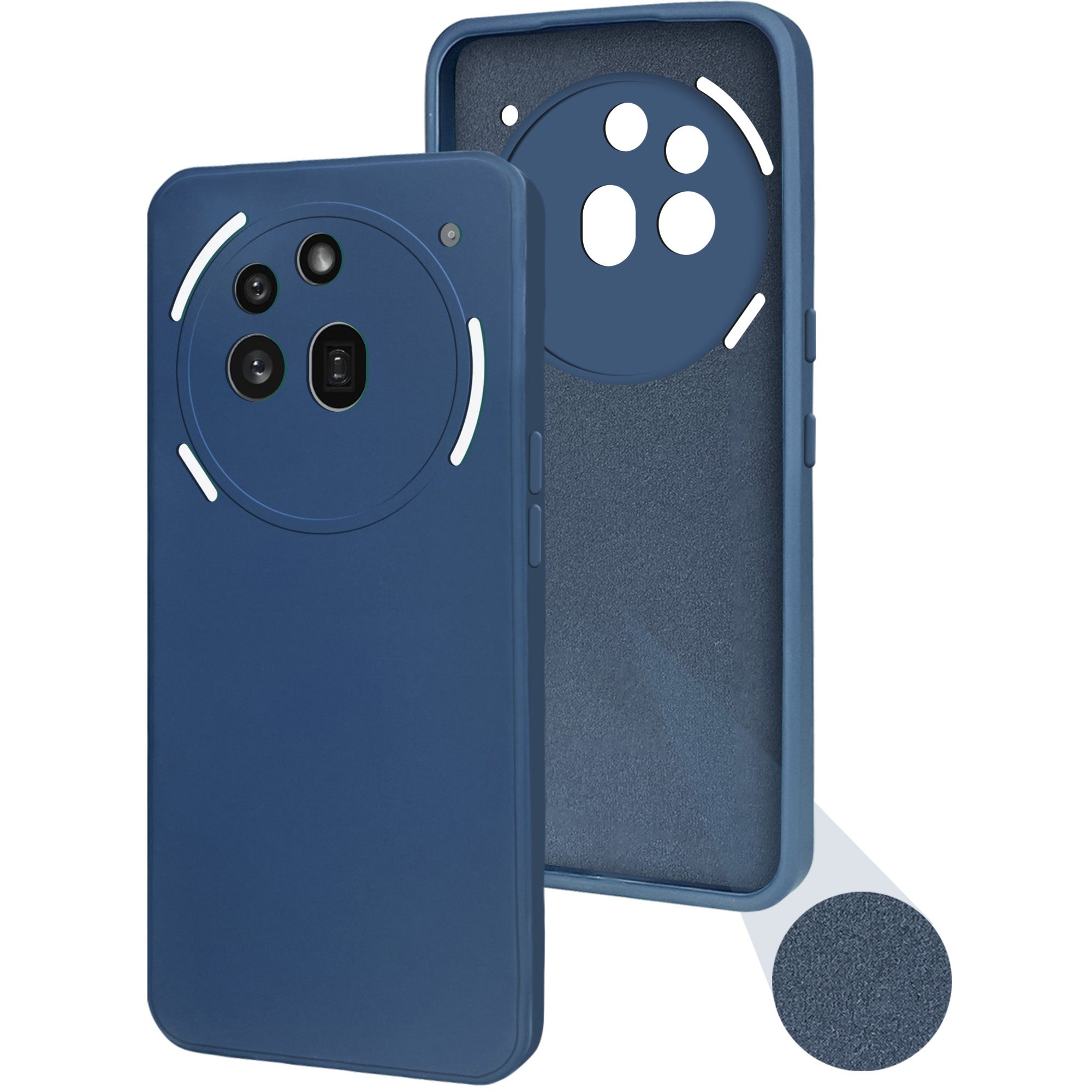 For Nothing Phone 3A Pro 5G Back Case Cover (Inside Fiber cloth with Matte Finish Silicone)