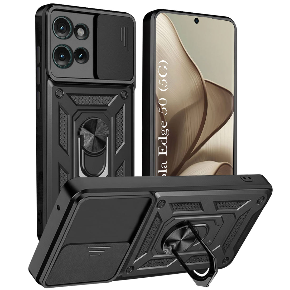 For Motorola Moto Edge 50 Back Cover Case   (Hybrid Dual Armor Polycarbonate)