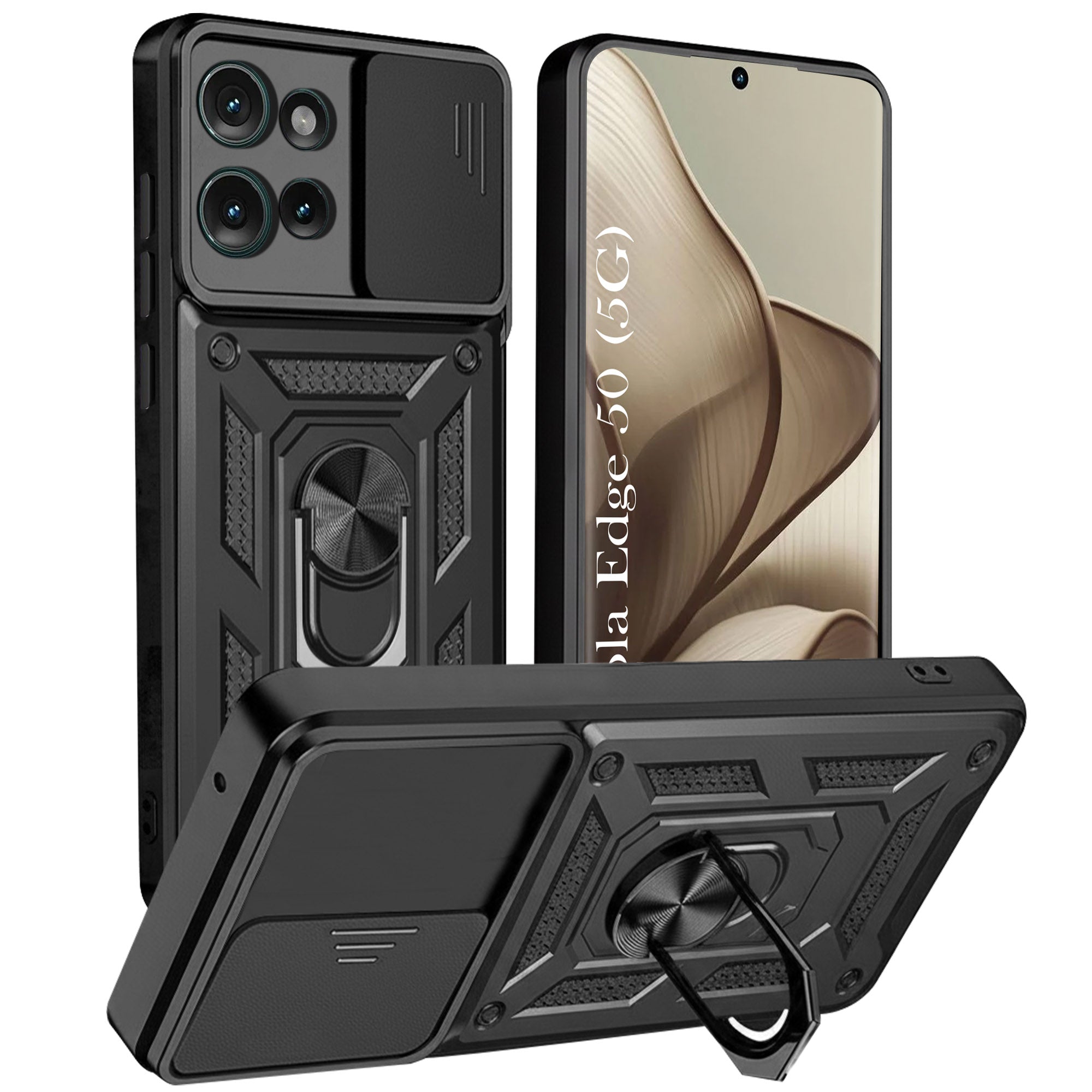 For Motorola Moto Edge 50 Back Cover Case   (Hybrid Dual Armor Polycarbonate)
