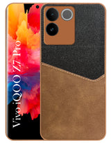 For Vivo iQOO Z7 Pro Back Cover Case (Dual PU Leather Stitch | Professional Minimalist | Soft and Flexible)
