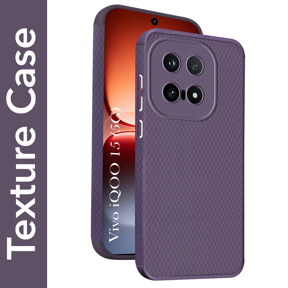 For Vivo iQOO 15 5G Back Cover Case Liquid Silicone (Camera Protection | Side Grip Texture | Soft and Flexible)