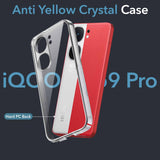 For Vivo iQOO Neo9 Pro Back Cover Case Lifetime Anti-Yellow Clear (Sleek Hard Crystal | Shockproof and Camera Protection)