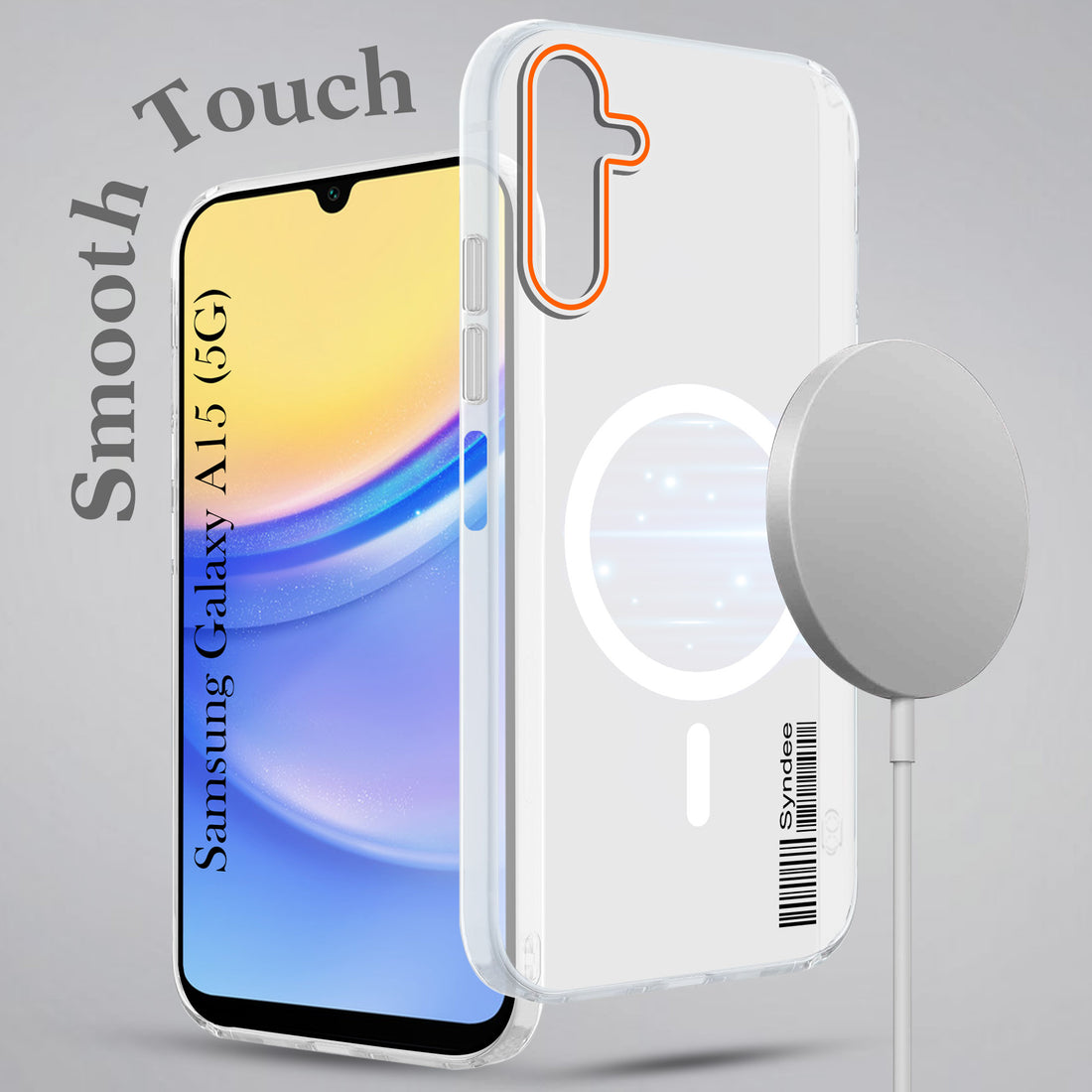 For Samsung Galaxy A15 5G Back Cover Case (Soft Touch | Camera Bump Protection | MagSafe Compatible | Matte Finish)