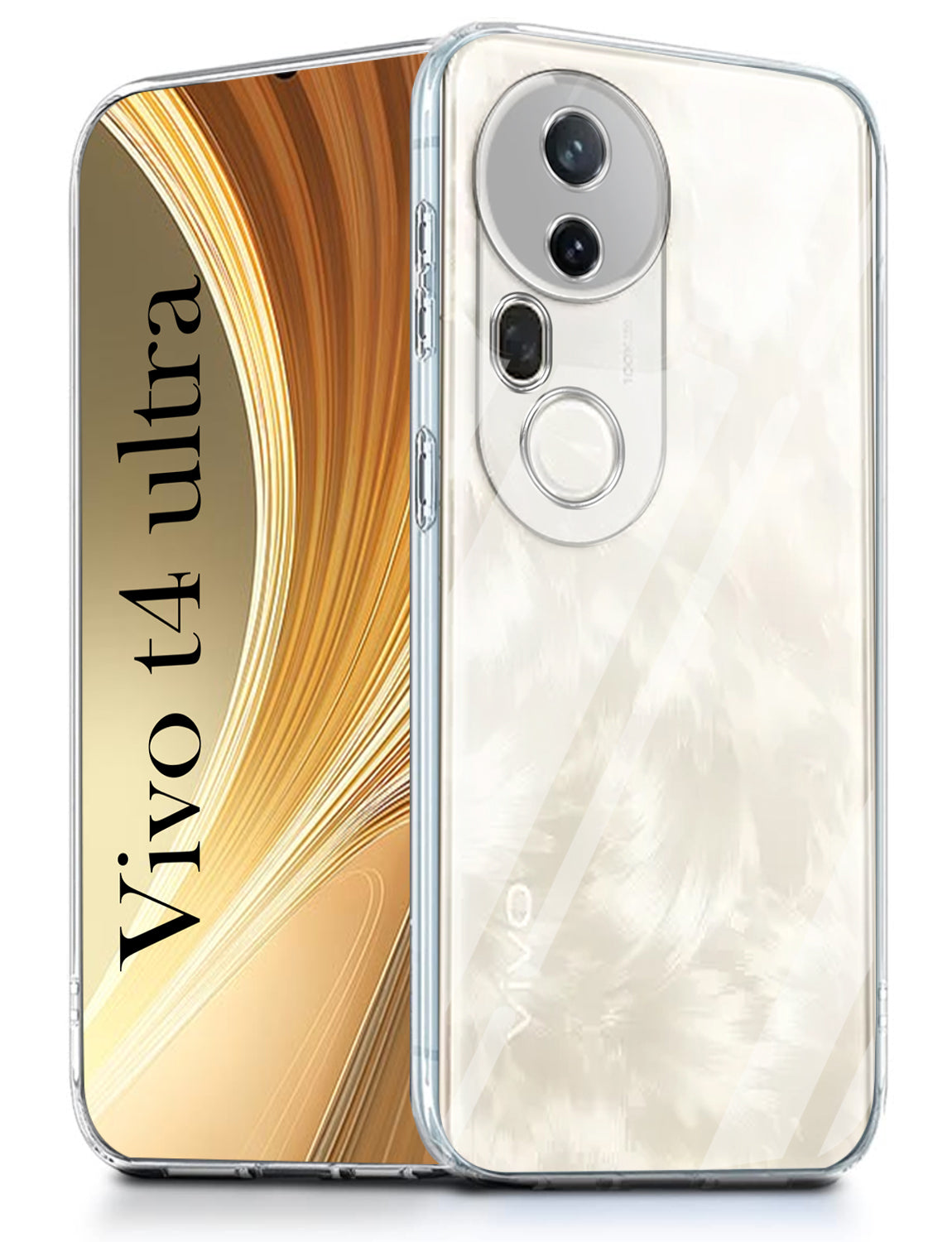 For Vivo T4 Ultra Back Cover ( Silicone Clear Shockproof Case with Camera Protection | Soft and Flexible | Transparent)